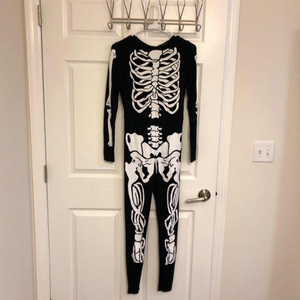 Boohoo skeleton catsuit